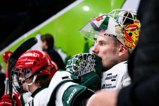 Moras målvakt Waltteri Ignatjew deppar