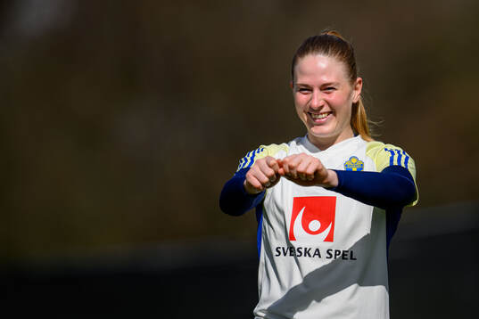 Goalkeeper Tove Enblom of Sweden of the Swedish women's
