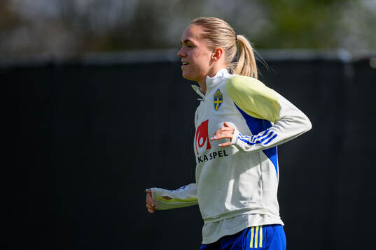 Hanna Lundkvist of Sweden of the Swedish women's national