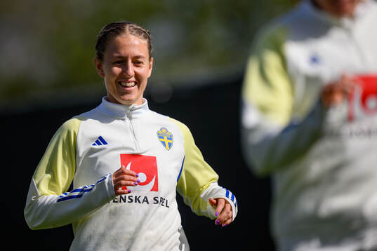 Emma Kullberg of Sweden of the Swedish women's national