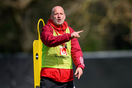 Assistant coach Magnus Wikman of Sweden of the Swedish