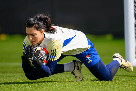 Goalkeeper Zecira Musovic of Sweden of the Swedish women's