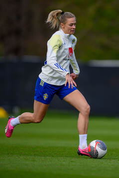 Fridolina Rolfö of Sweden of the Swedish women's national