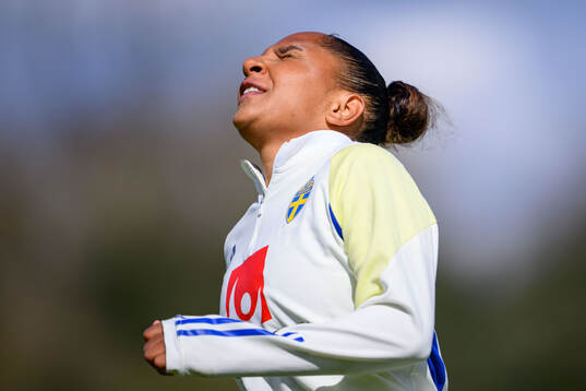 Madelen Janogy of Sweden of the Swedish women's national