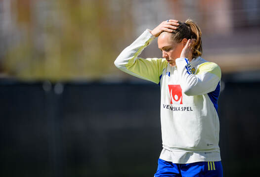 Magdalena Eriksson of Sweden looks dejected of the Swedish