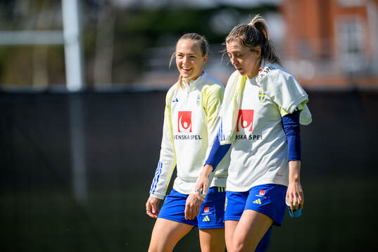 Magdalena Eriksson and Linda Sembrant of Sweden of the