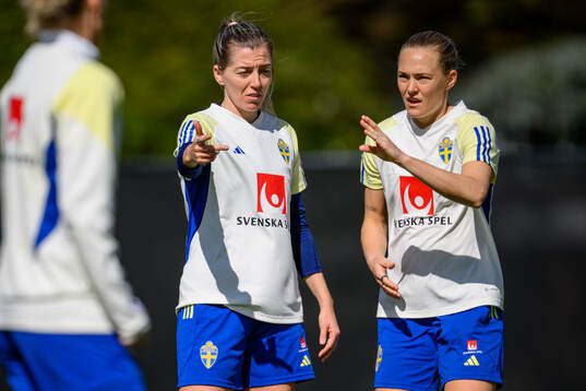 Linda Sembrant and Magdalena Eriksson of Sweden of the