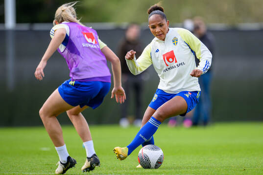 Madelen Janogy of Sweden of the Swedish women's national