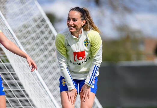 Kosovare Asllani of Sweden of the Swedish women's national