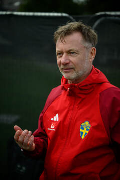 Head coach Peter Gerhardsson of Sweden of the Swedish