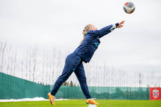 Thea Bjelde of the Norwegian women's national football team