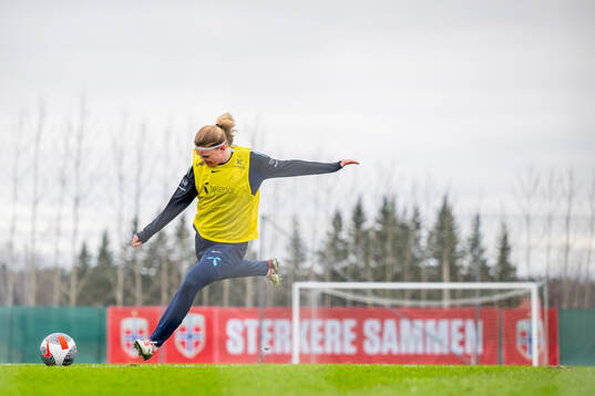 Signe Gaupset of the Norwegian women's national football