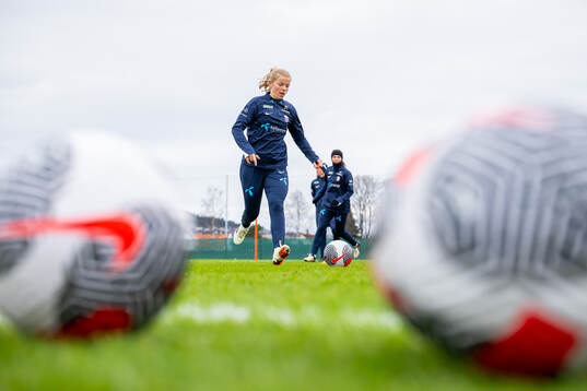 Justine Kielland of the Norwegian women's national football