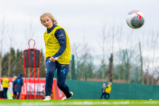 Justine Kielland of the Norwegian women's national football