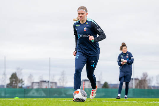 Signe Gaupset of the Norwegian women's national football