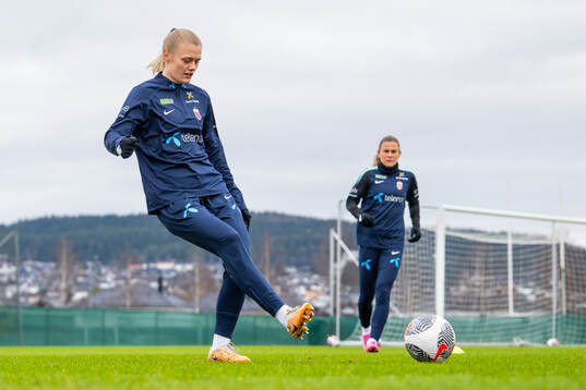 Mathilde Harviken of the Norwegian women's national