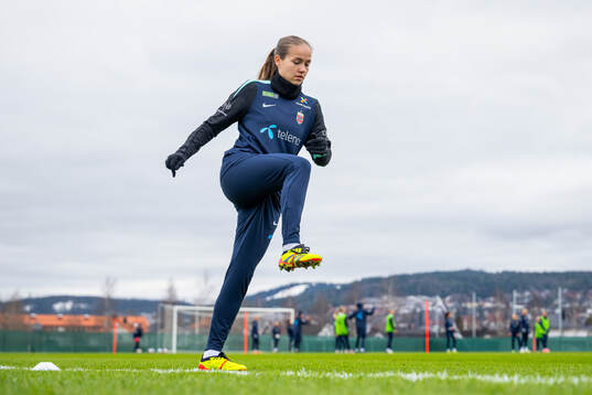 Guro Reiten of the Norwegian women's national football team