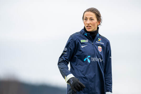 Goalkeeper Cecilie Fiskerstrand of the Norwegian women's