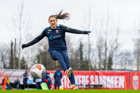 Vilde Bøe Risa of the Norwegian women's national football