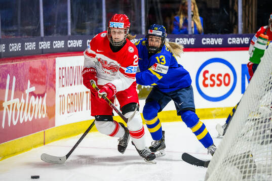 Kristine Melberg of Denmark and Wilma Sundin of Sweden