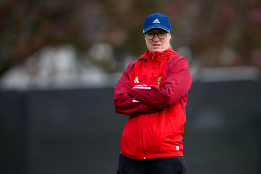 Assistant coach Victoria Sandell of Sweden of the women's