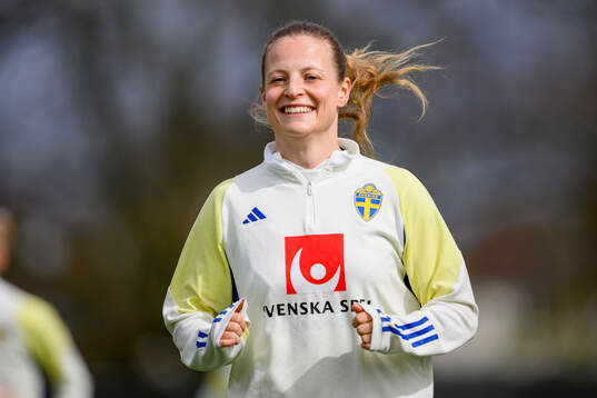 Anna Anvegård of Sweden of the women's national football