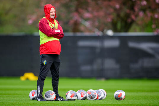 Assistant coach Magnus Wikman of Sweden of the women's