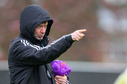 Head coach Peter Gerhardsson of Sweden of the women's