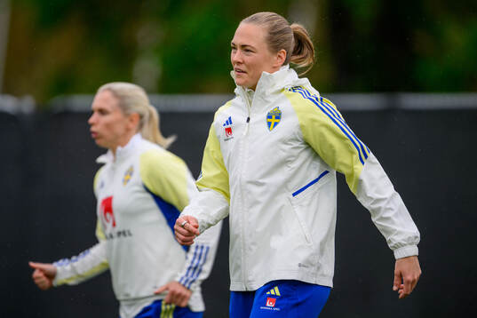Jonna Andersson and Magdalena Eriksson of Sweden of the