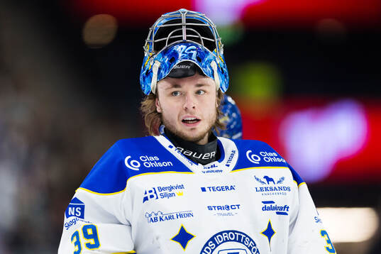 Leksands målvakt Filip Larsson