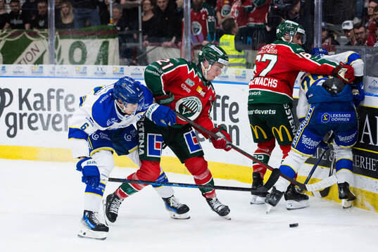 Leksands Alexander Lundqvist och Frölundas Jere Innala