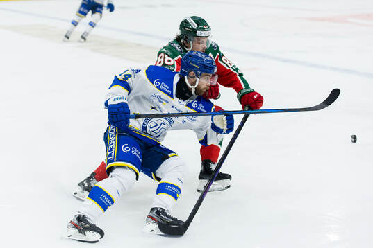 Leksands Oskar Lang och Frölundas Malte Strömwall