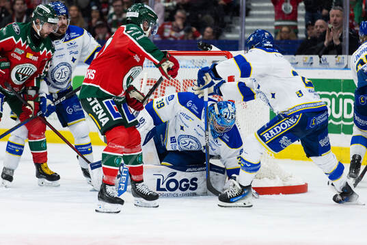 Leksands målvakt Filip Larsson