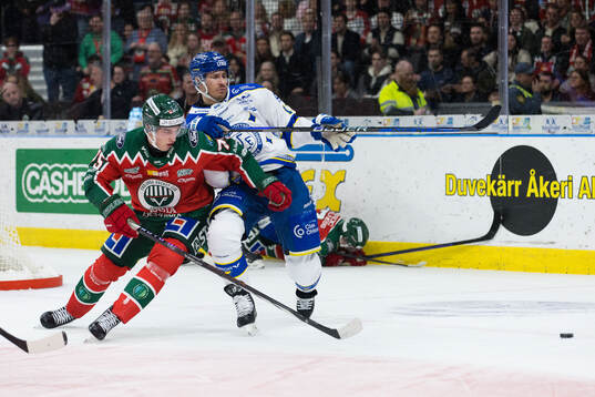 Frölundas David Edstrom och Leksands Jon Knuts