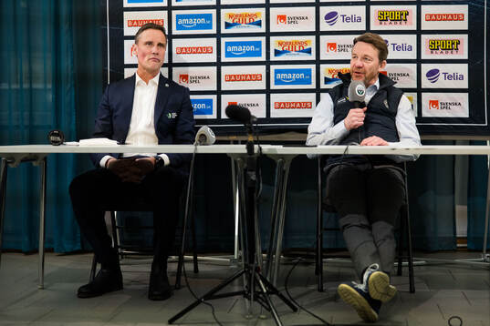 Frölundas tränare Roger Rönnberg och Leksands tränare