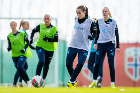 Guro Reiten of the Norwegian women's national football team