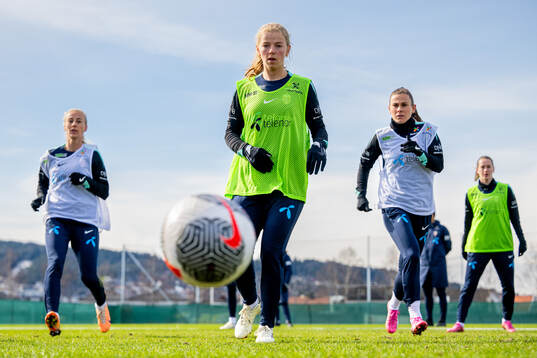 Justine Kielland of the Norwegian women's national football