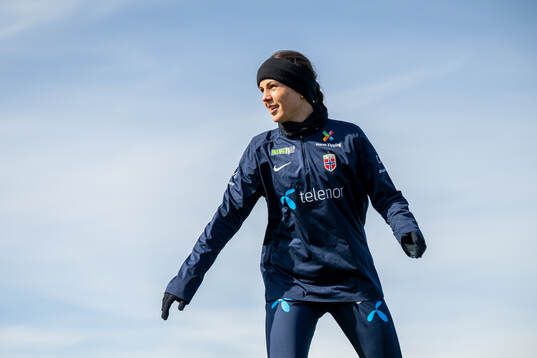 Tuva Hansen of the Norwegian women's national football team