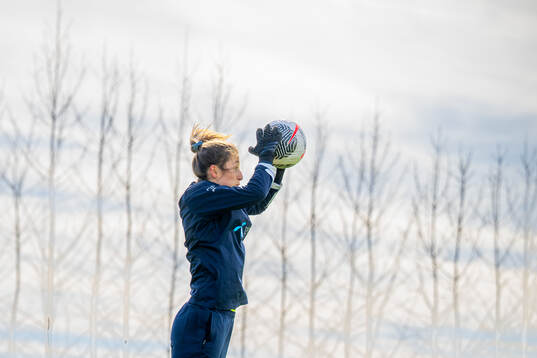 Goalkeeper Cecilie Fiskerstrand of the Norwegian women's