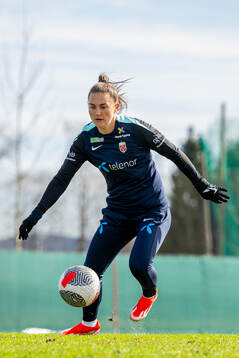 Vilde Bøe Risa of the Norwegian women's national football