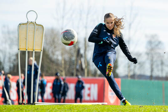 Guro Reiten of the Norwegian women's national football team