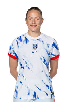 Guro Bergsvand of the Norwegian women's national football