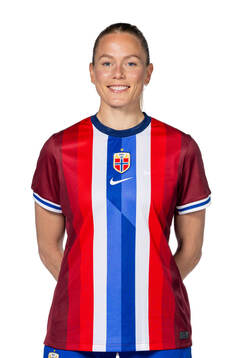 Guro Bergsvand of the Norwegian women's national football