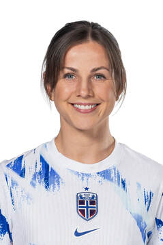 Tuva Hansen of the Norwegian women's national football team