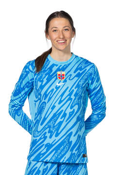 Goalkeeper Cecilie Fiskerstrand of the Norwegian women's