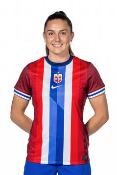 Vilde Bøe Risa of the Norwegian women's national football