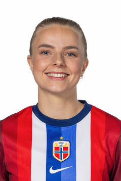Emilie Woldvik of the Norwegian women's national football