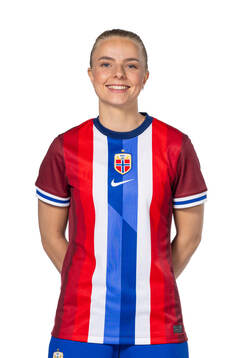 Emilie Woldvik of the Norwegian women's national football