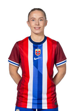 Thea Bjelde of the Norwegian women's national football team