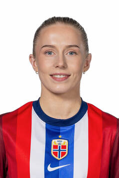 Thea Bjelde of the Norwegian women's national football team